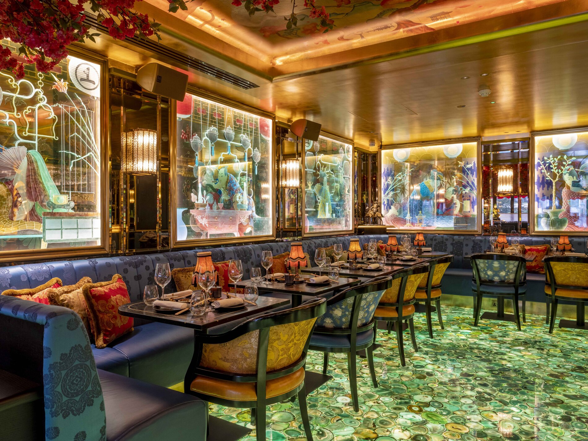 Interior of The Ivy Asia Chelsea.