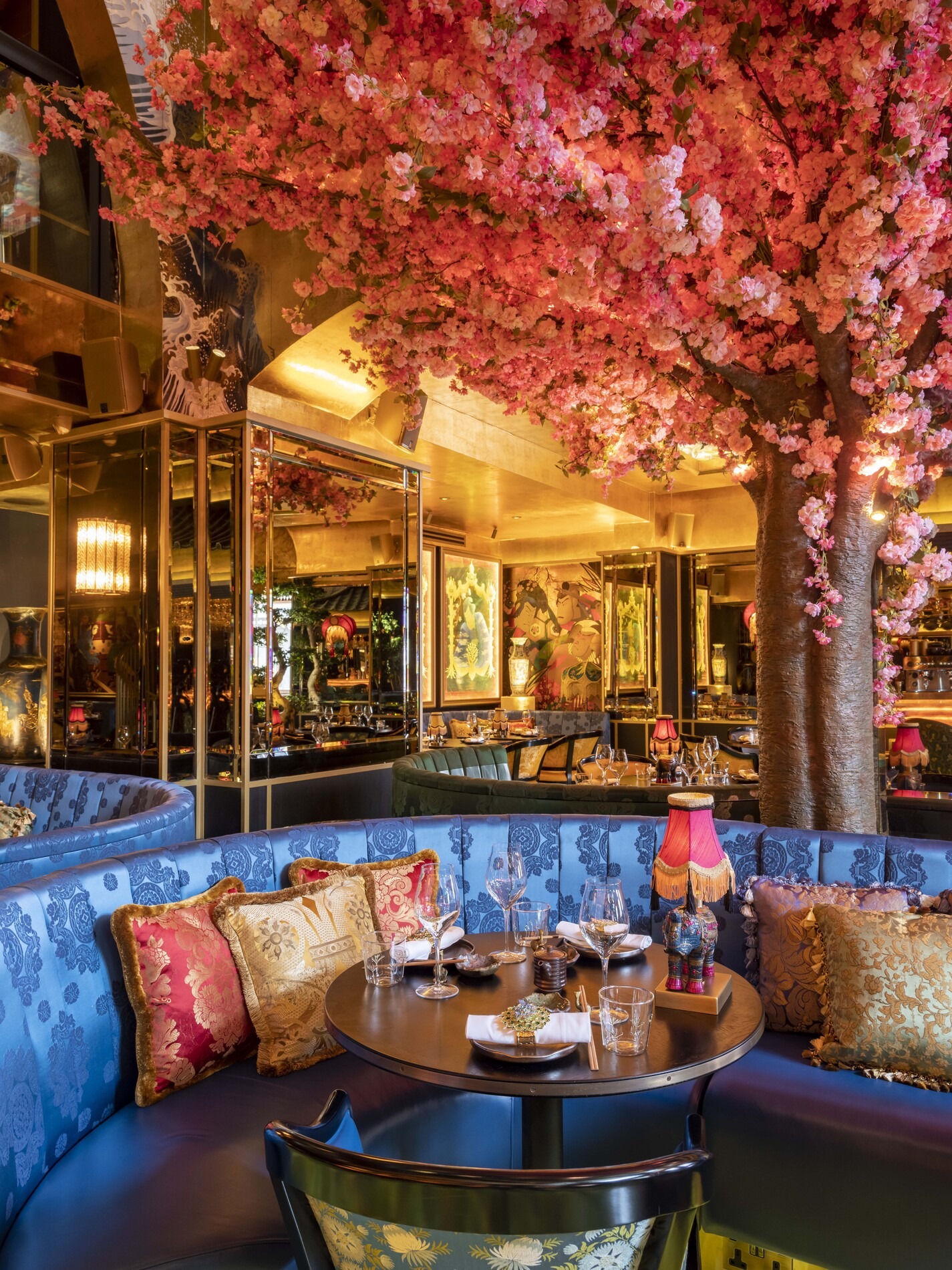 The Ivy Asia Brighton interiors.