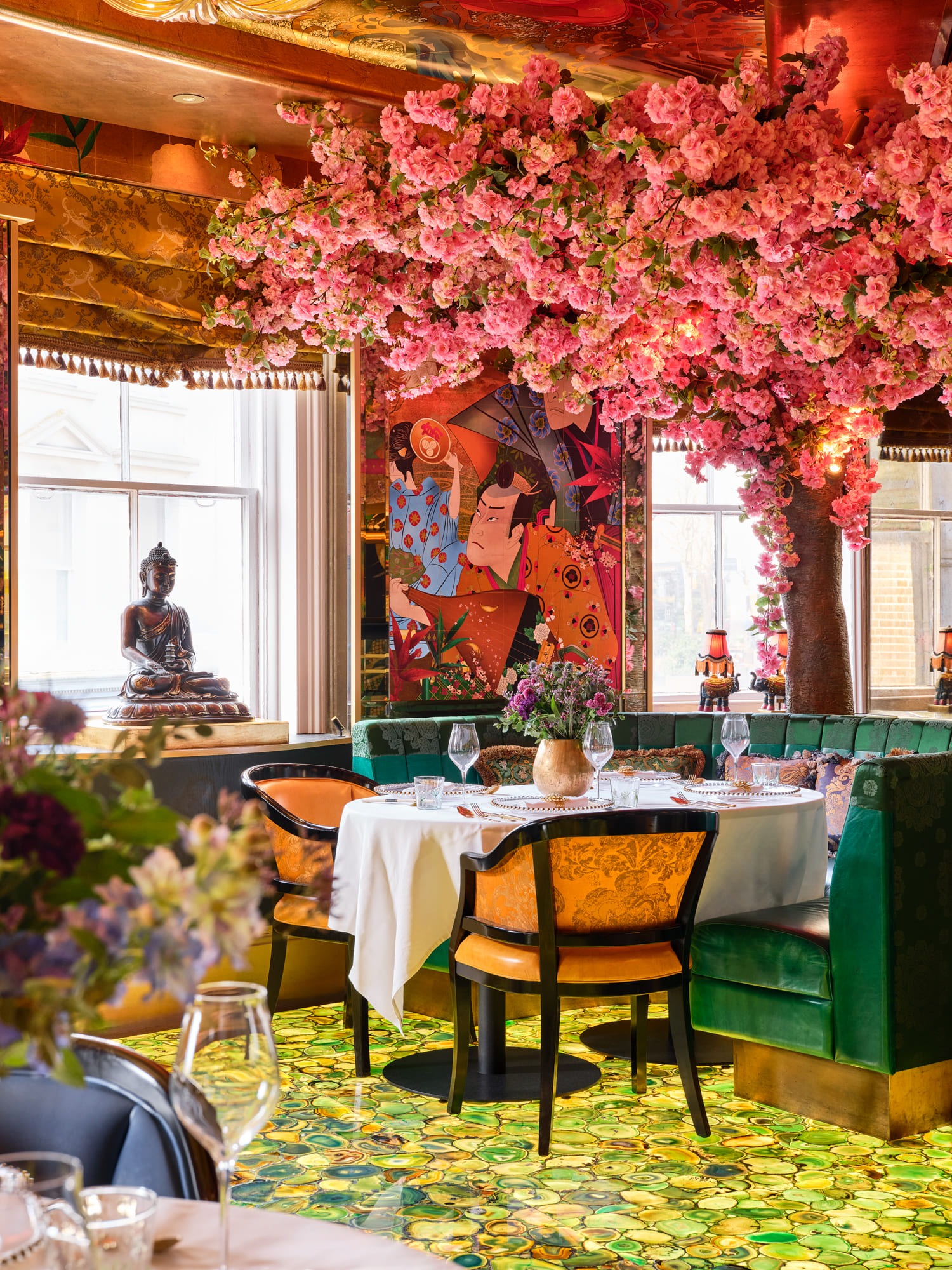 Private dining room at The Ivy Asia Brighton.