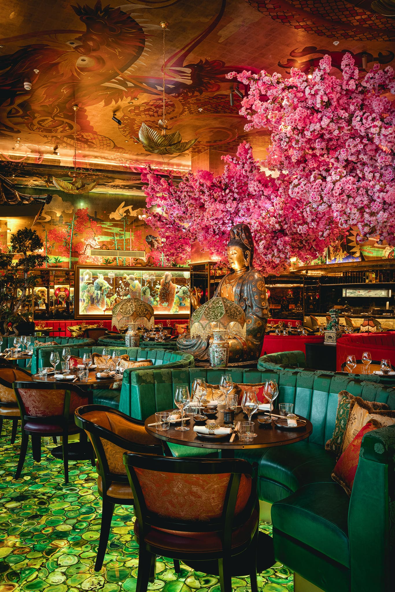 Group dining at The Ivy Asia Cardiff.