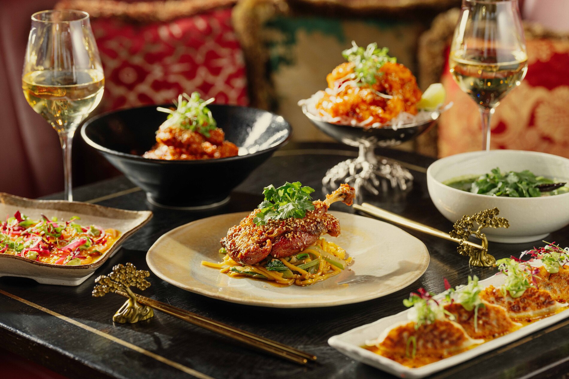 Pan-Asian dishes at The Ivy Asia.