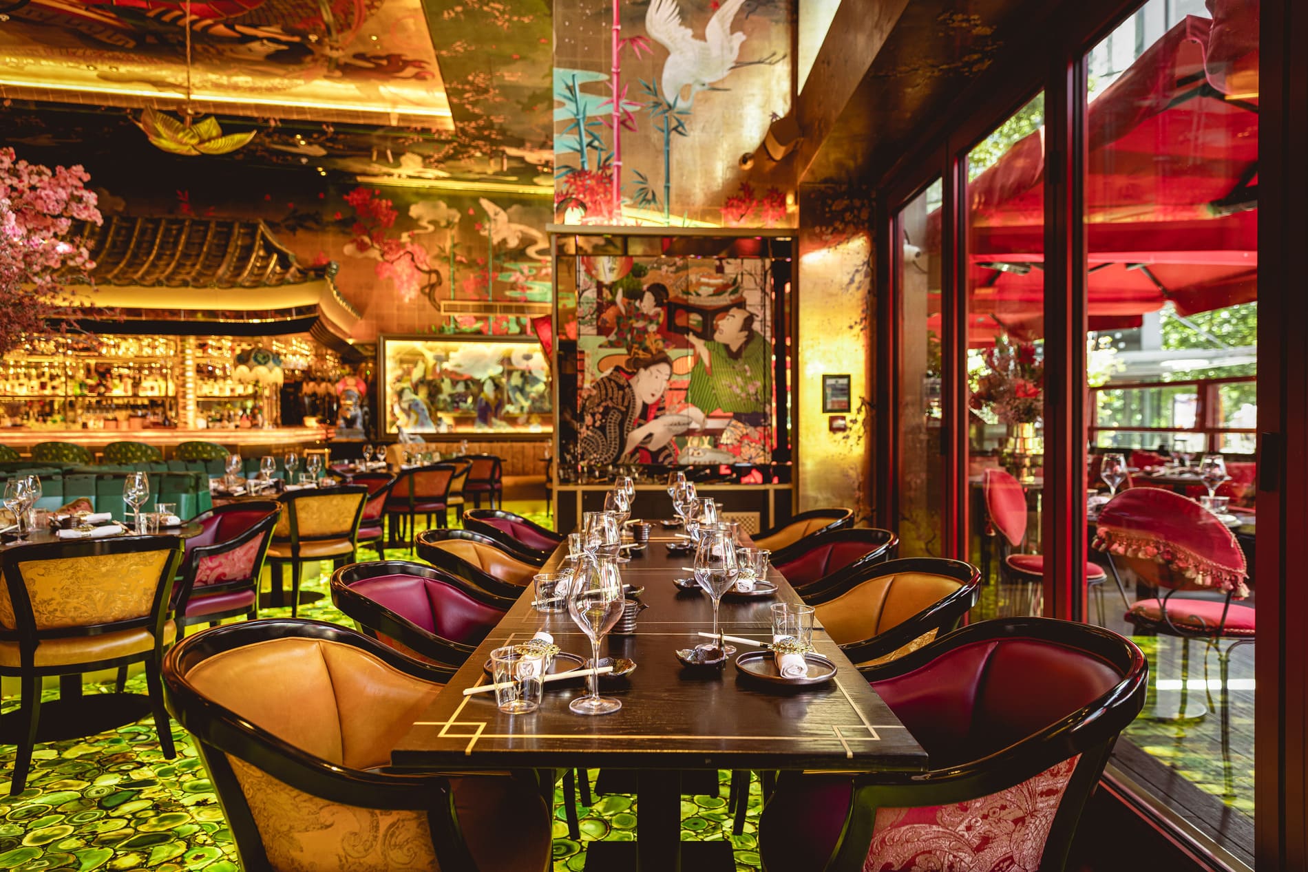 Group dining experience at The Ivy Asia Cardiff.