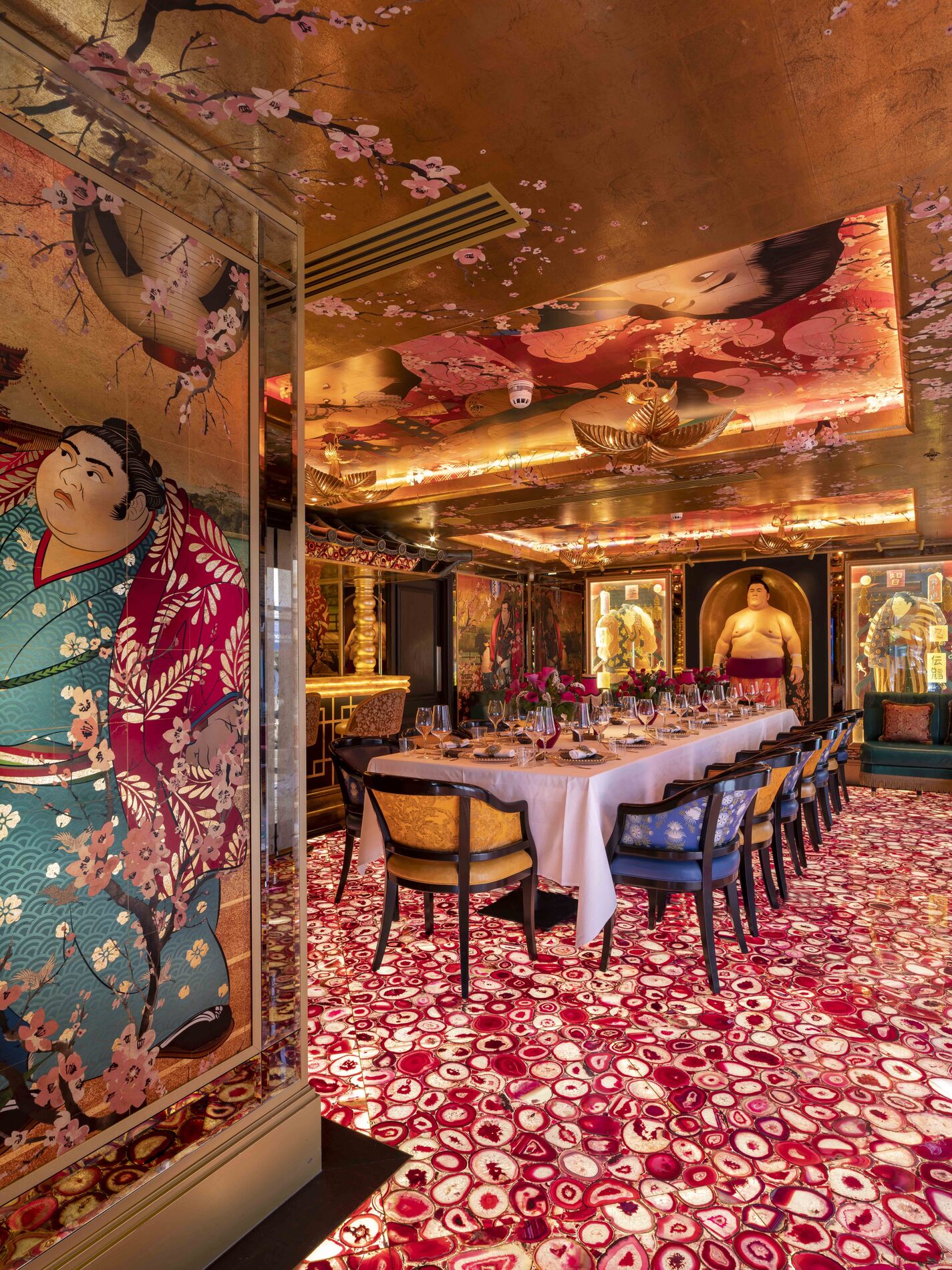 Private dining room at The Ivy Asia Guildford.