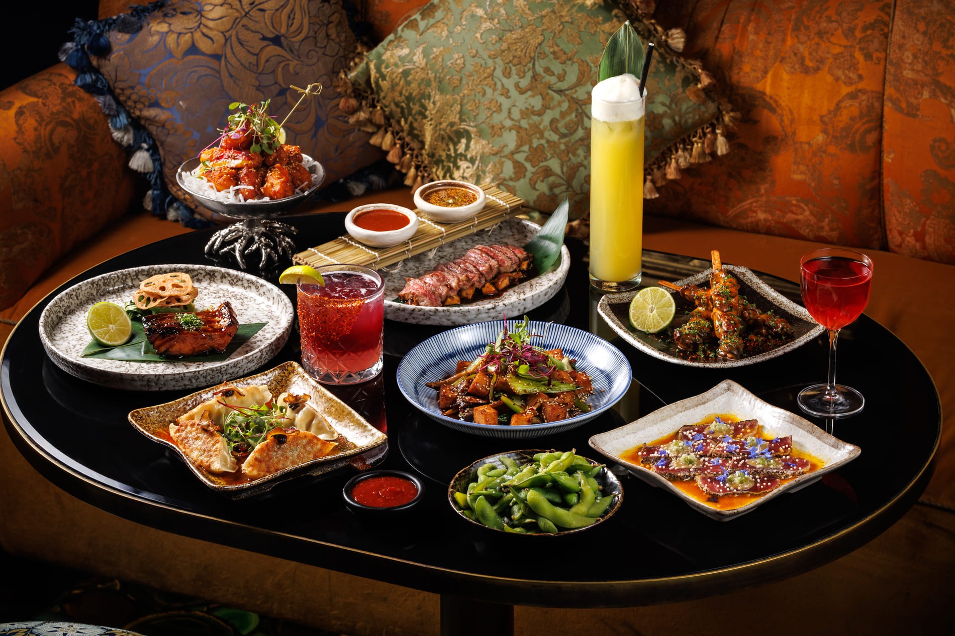 Sharing platters at The Ivy Asia.