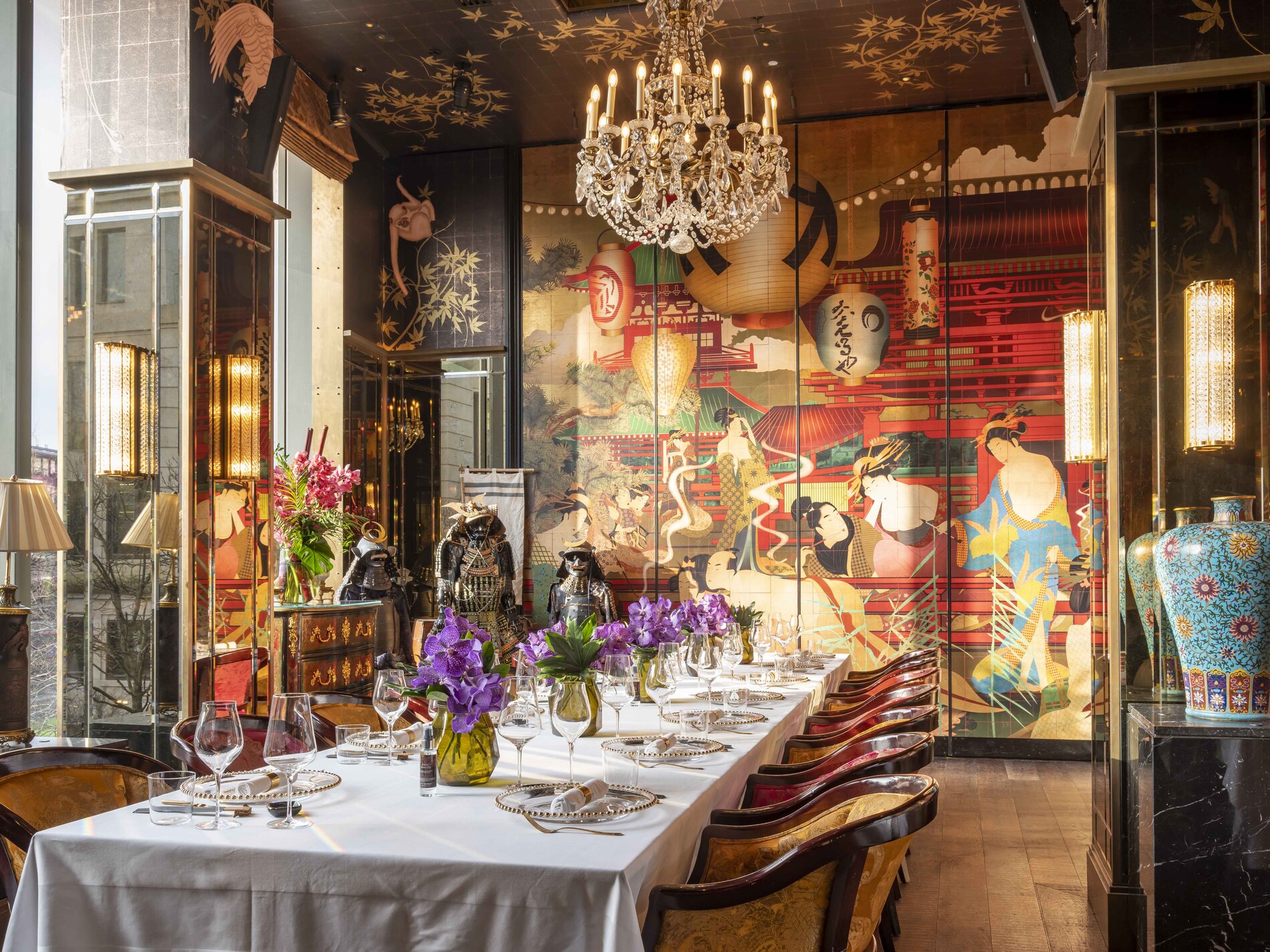 Private dining room at The Ivy Asia St Paul's.