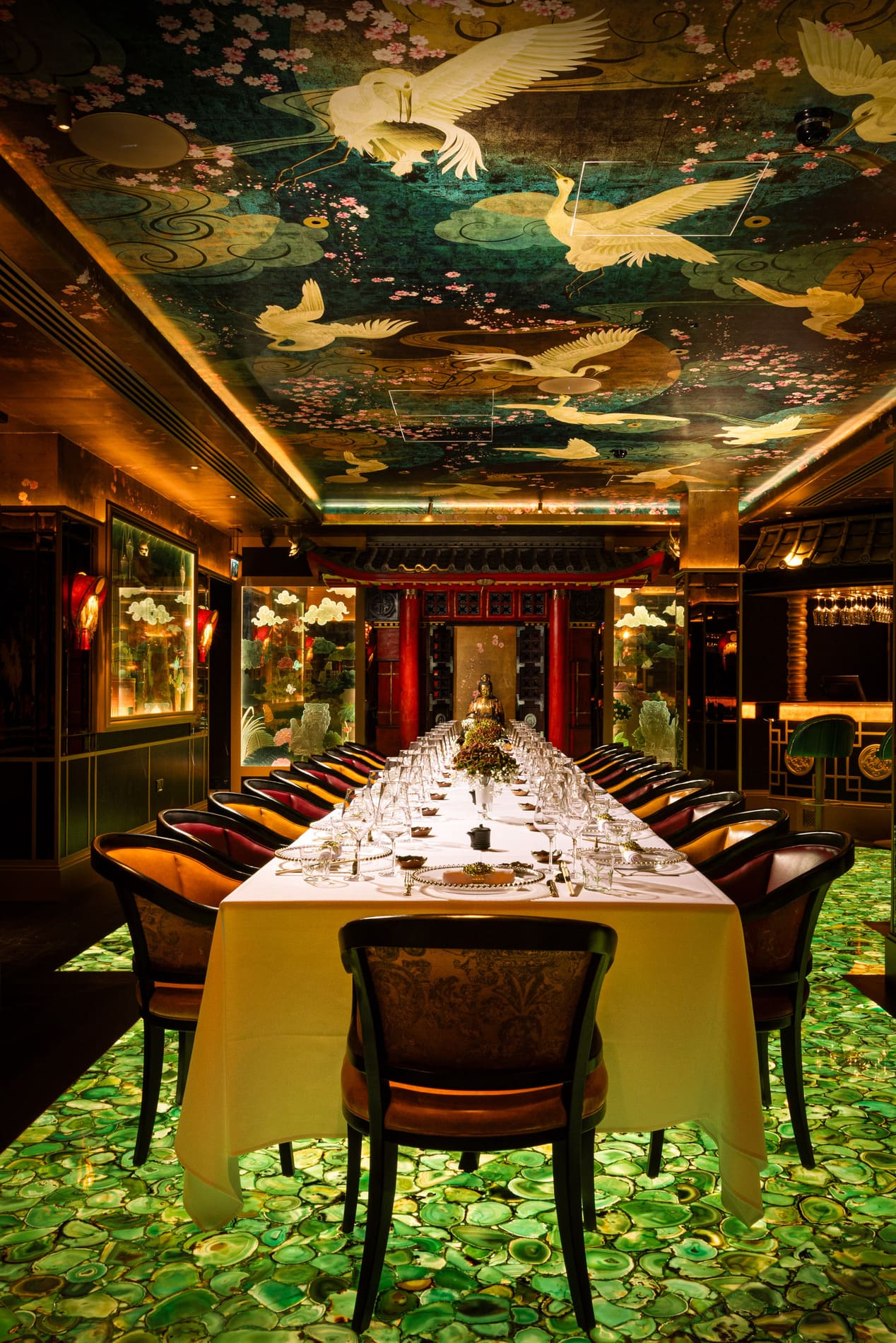 The Midori Room at The Ivy Asia Dublin.