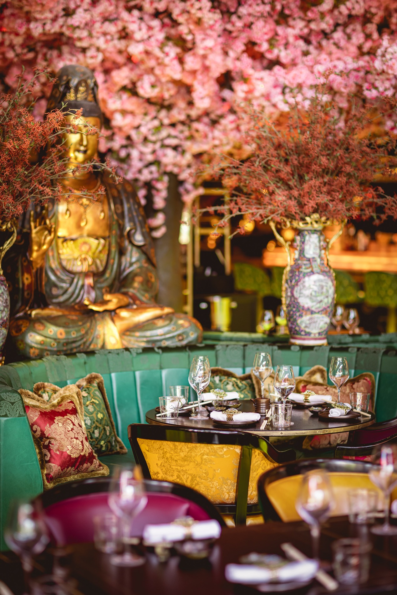 Interior of The Ivy Asia Cardiff.