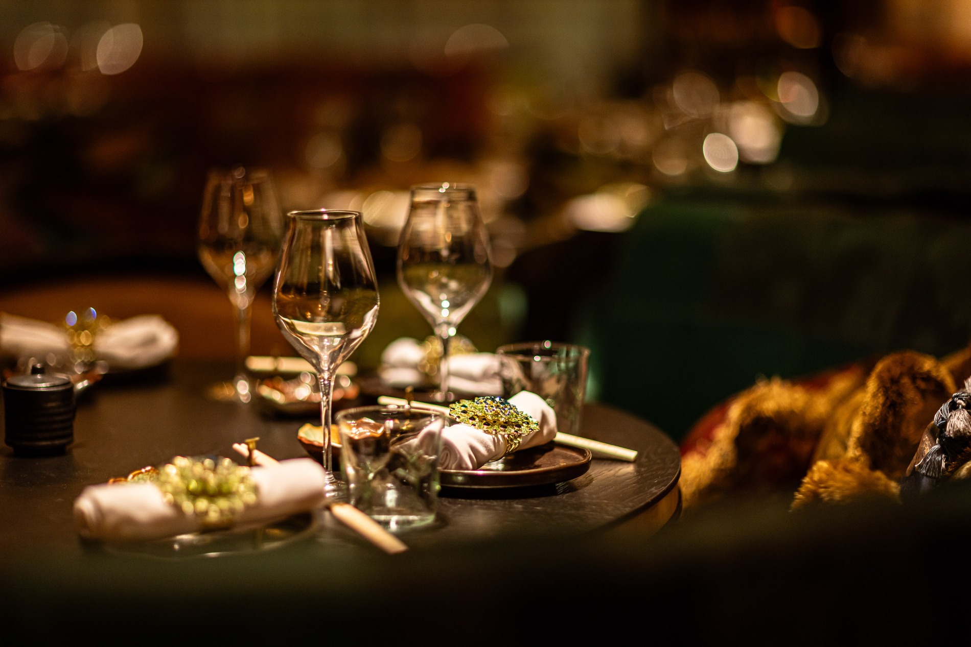 Table setup at The Ivy Asia Dublin.