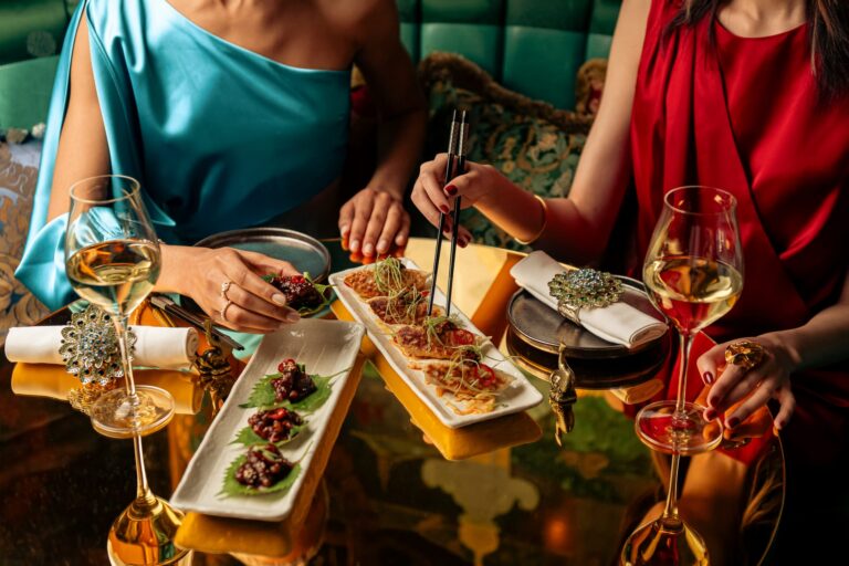 Sharing plates at The Ivy Asia.