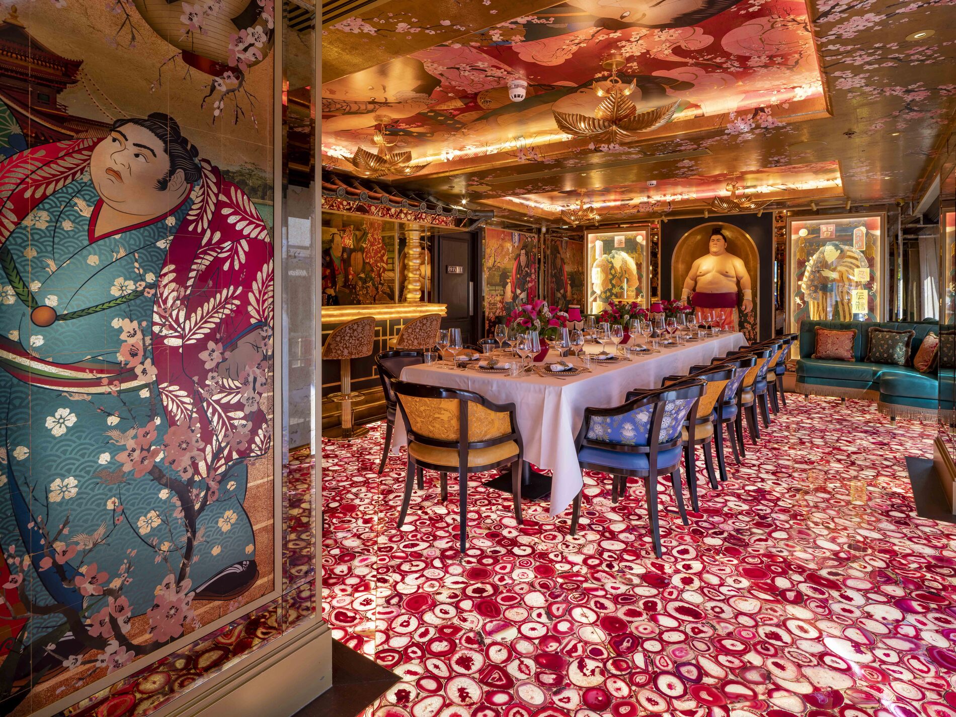 Interior of The Sumosan Room.