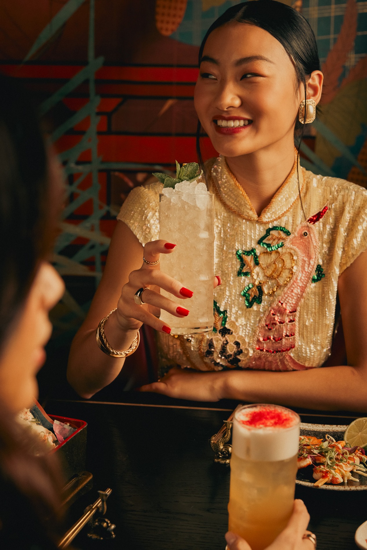 Theatrical cocktails at The Ivy Asia.