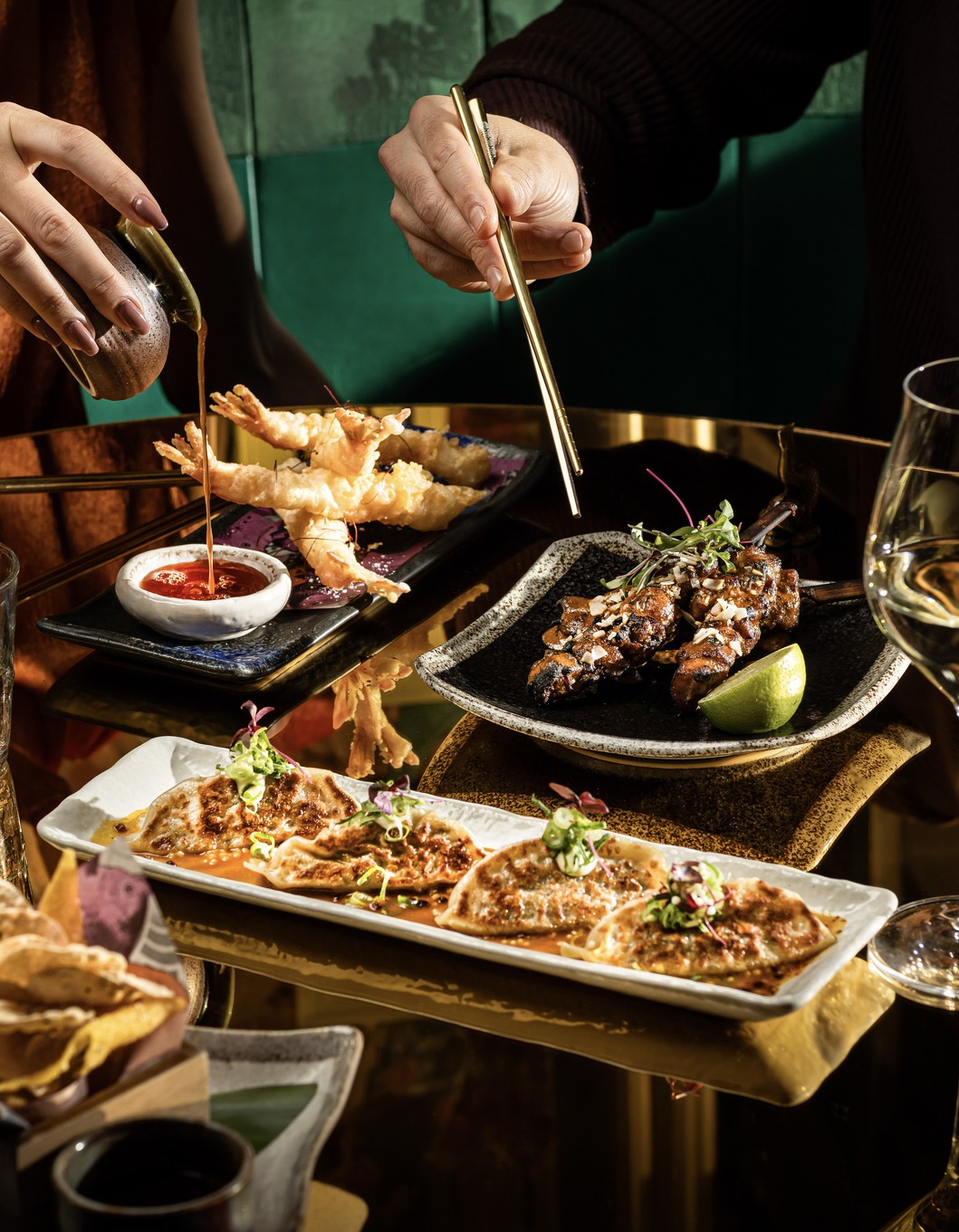 enjoy the set menu for lunch at the ivy asia