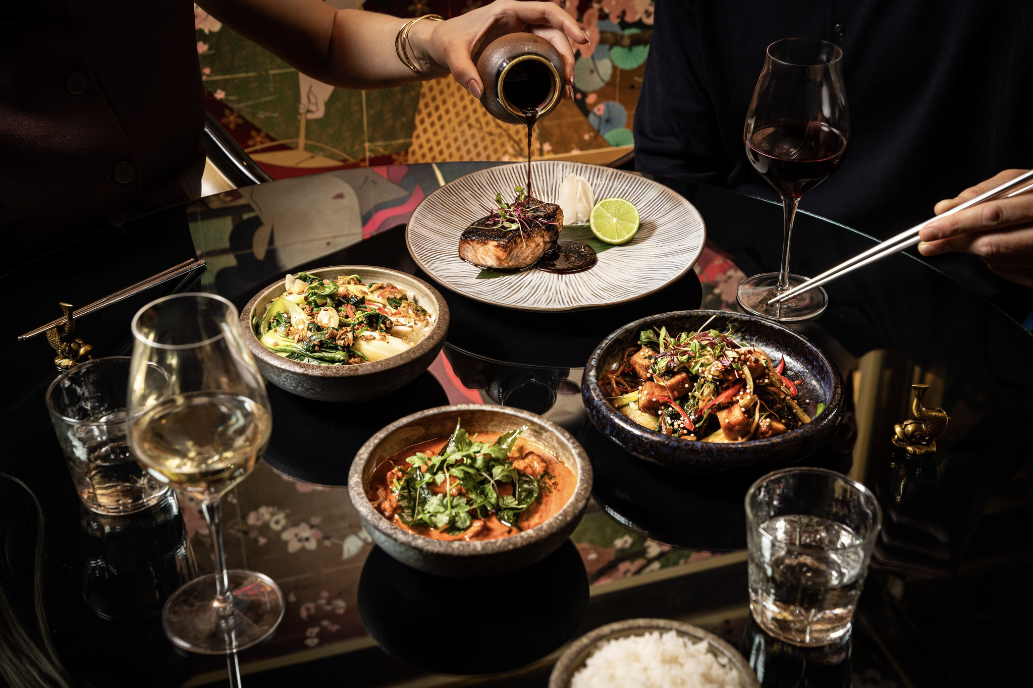 vibrant menus at the ivy asia