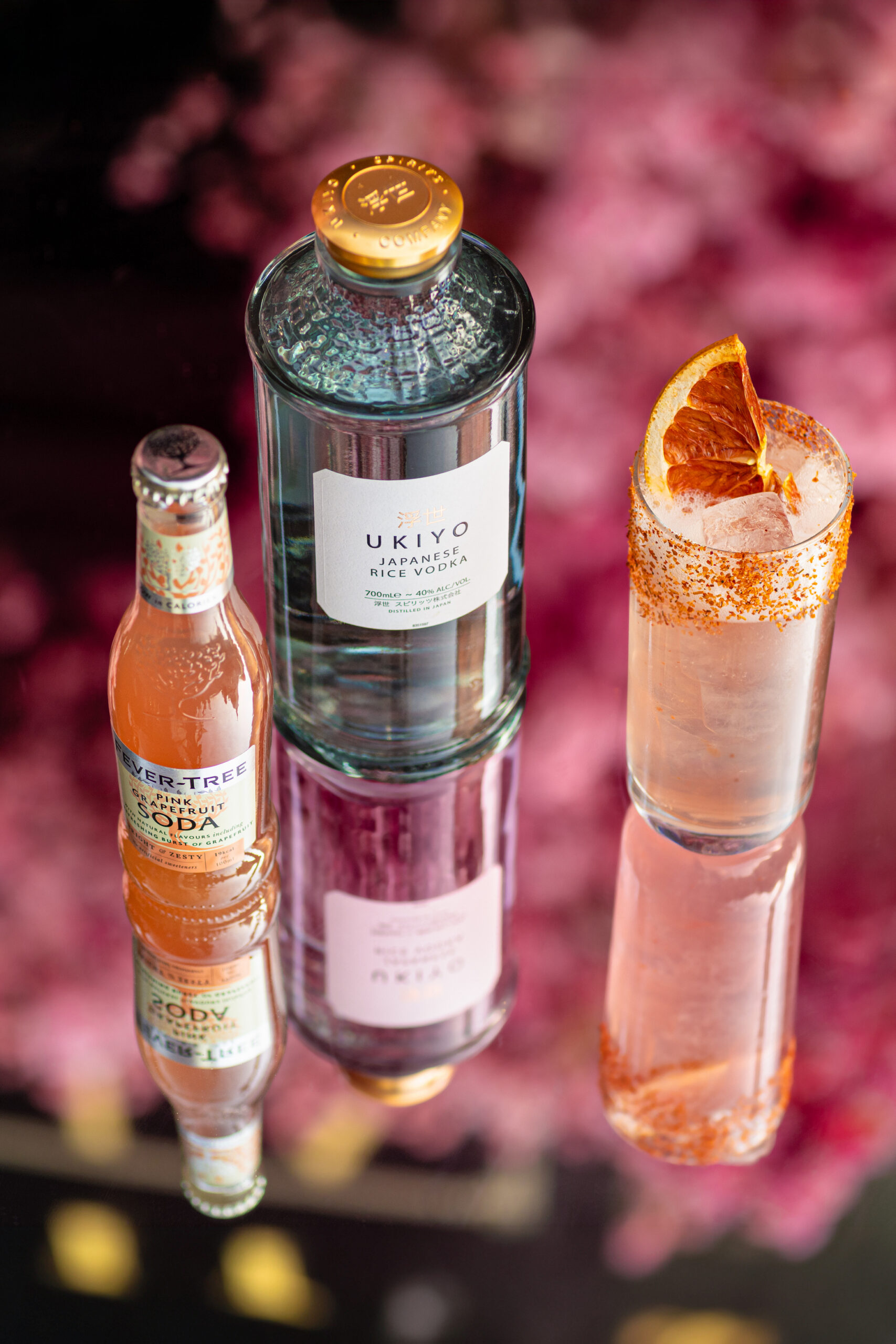sakura cherry blossom cocktails