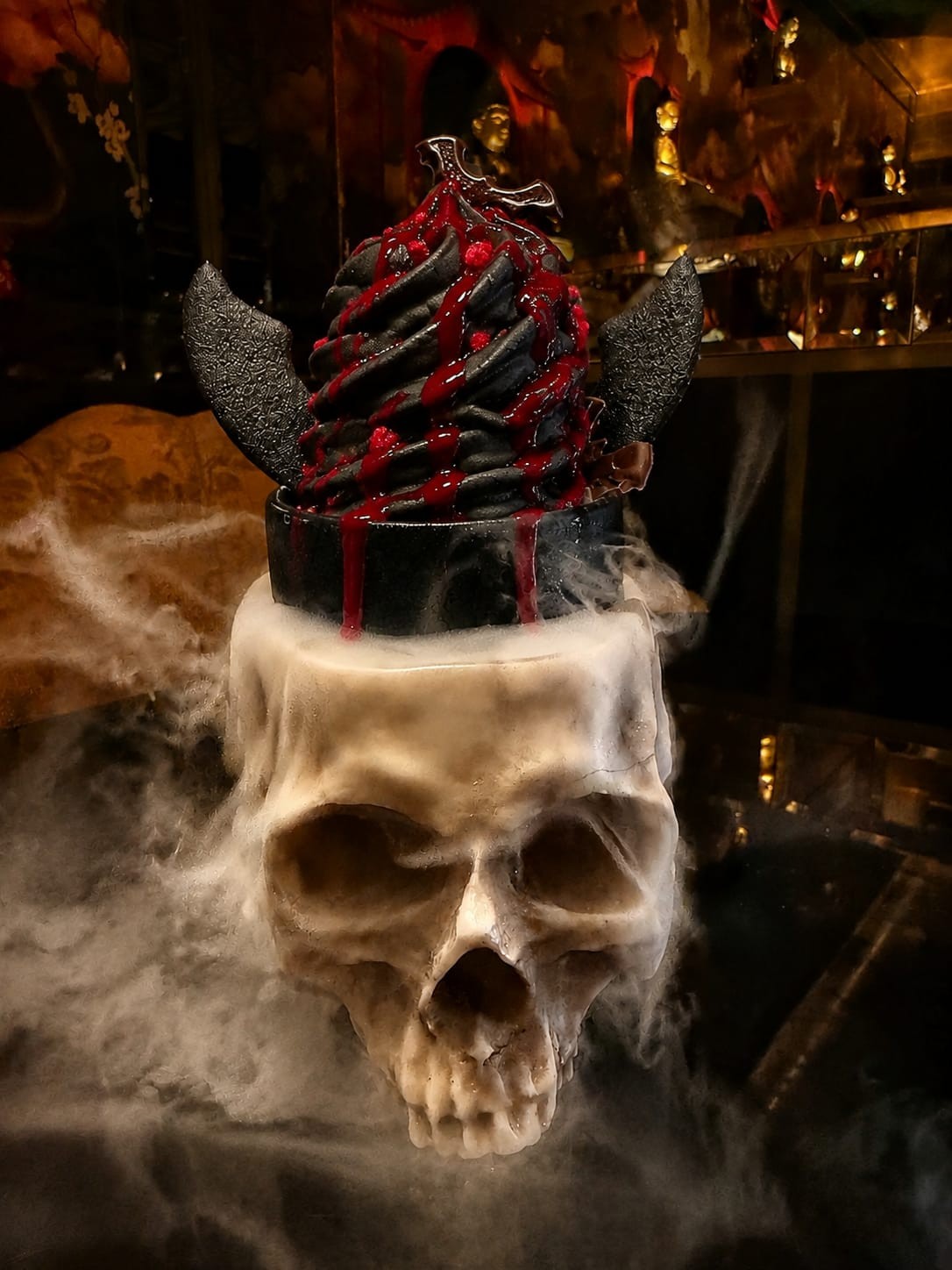 skull dessert at the ivy asia